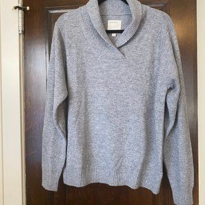 Life After Denim Men's Sweater Shawl Collar Gray